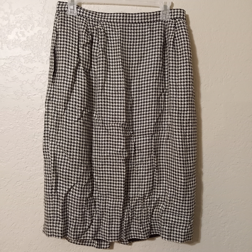 SASSCO Vintage Houndstooth Skirt Size 14